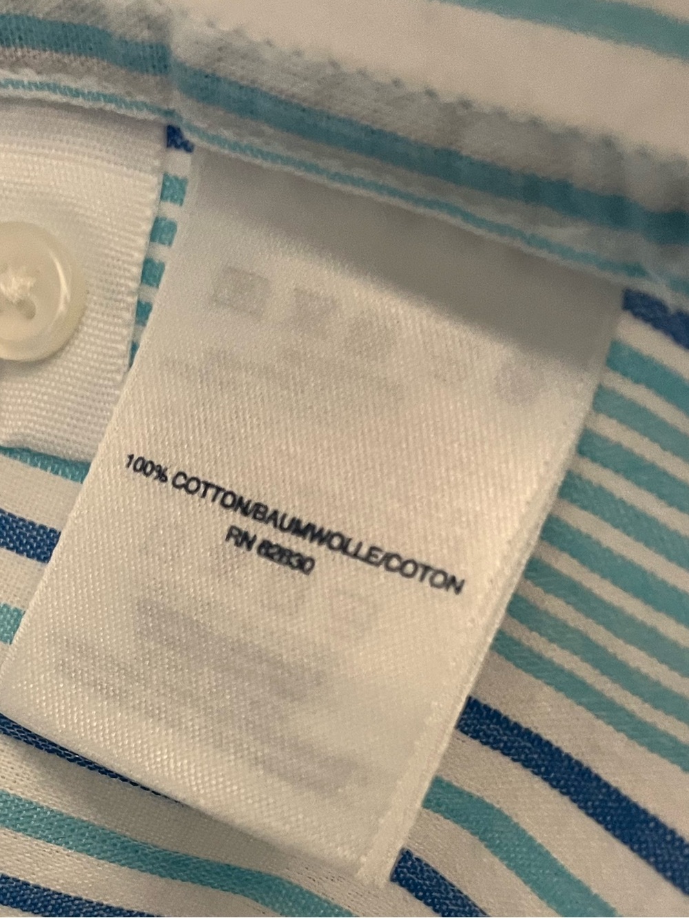 Lands' End Striped Button-Down Shirt - Picture 3 of 3